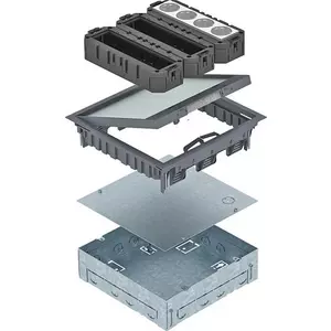 Geräteeinsatz mit Einbaugehäuse PA eisengrau