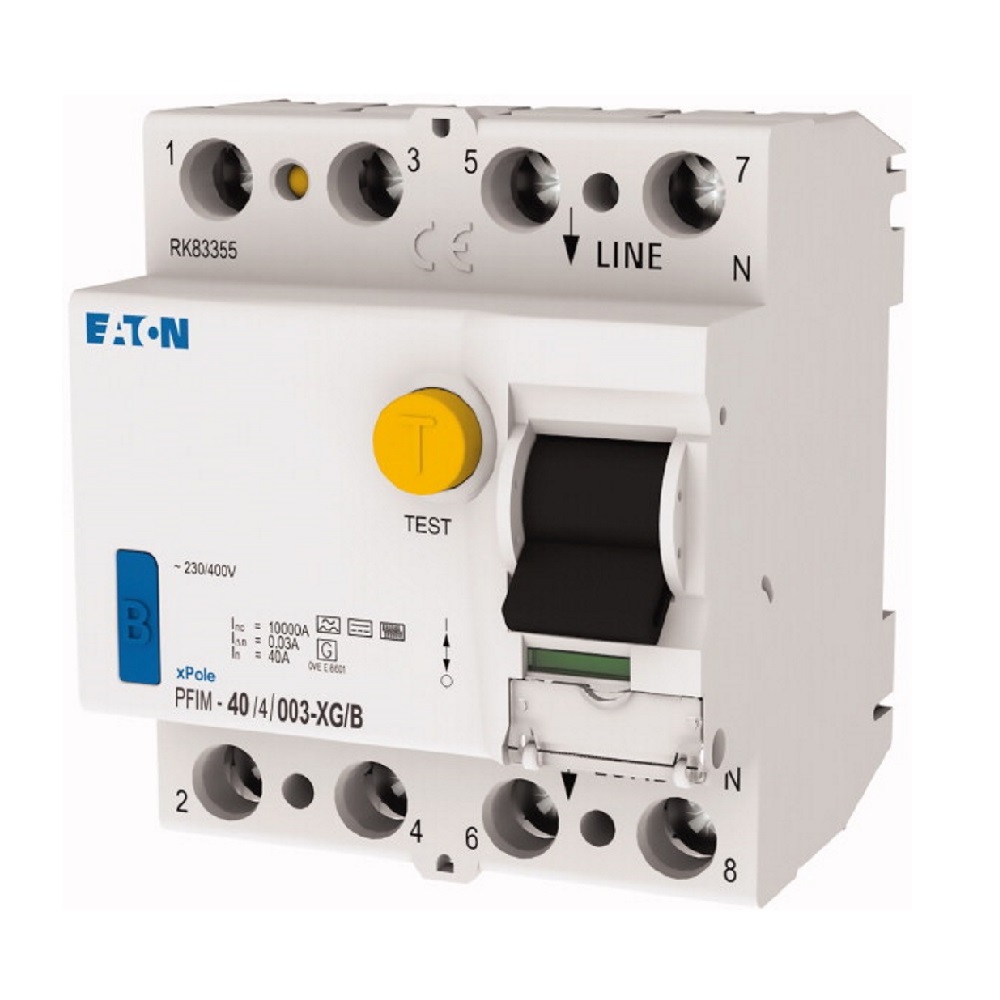 Eaton PXF-40/4/003-B - FI-Schalter, allstromsensitiv, 40A, 4-Polig, 30mA, Typ B
