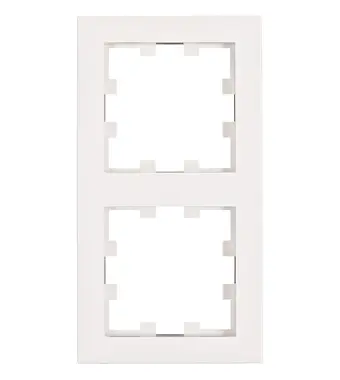 Rahmen 2-fach, Design VISIO S CUBIC, weiß