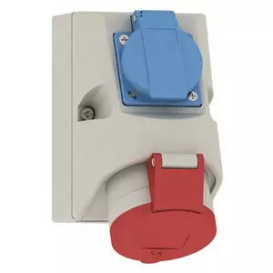 Kombi-Wandsteckdose CEE 5x16 inkl. Schuko 1010-QC