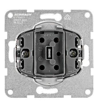 Wechselschalter-Einsatz, Steckklemmen