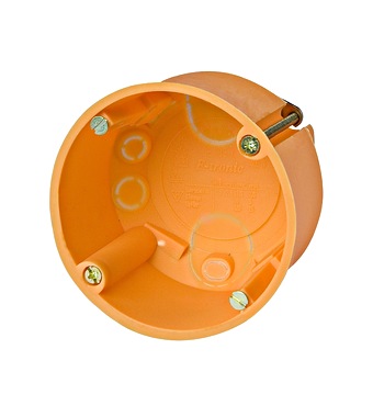 Hohlwanddose d68xt47mm, orange, PP